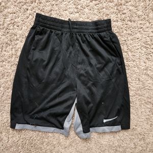 Nike Black/Grey Dri-Fit sports/basketball shorts